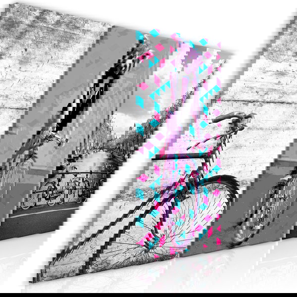 Kunstdruk op canvas 'Bikes (Collection)'