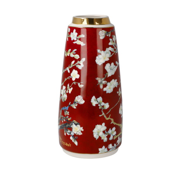 Porzellan Vase 'Crimson Blossom' von Vincent van Gogh 9x18,5x9cm