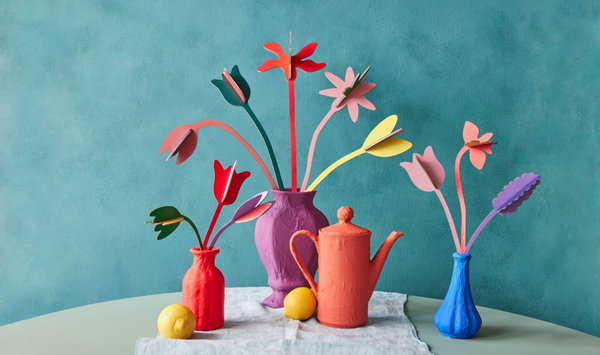 Papierskulptur 'Tulpenblumen'