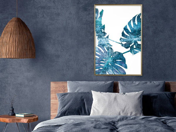 Poster 'Sapphire Monstera'