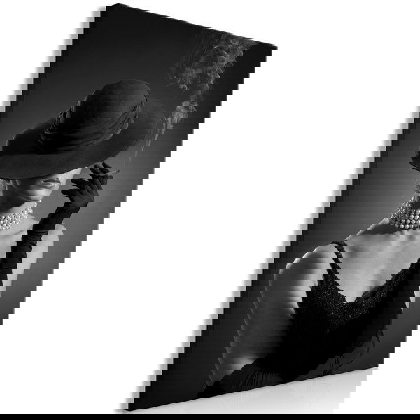 Art print on canvas 'Black Elegance Vertical'