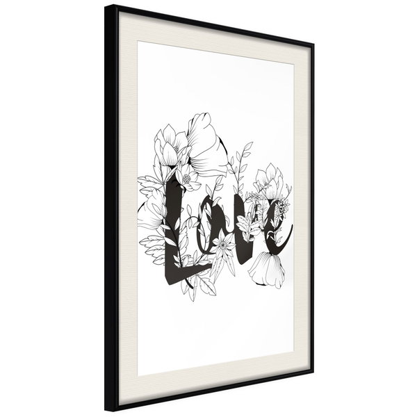Poster 'Love With Flowers'