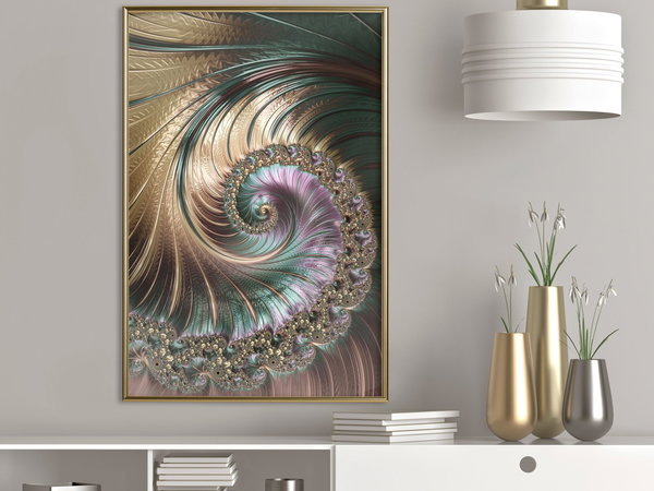 Poster 'Iridescent Spiral'