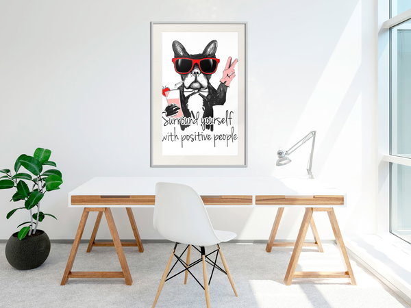 Poster 'Surround Yourself With Positive People'