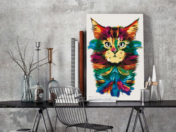 Malen nach Zahlen für Erwachsene 'Colourful Mane'