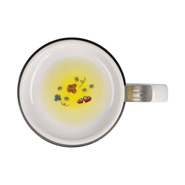 Goebel Teetasse mit Sieb und Deckel 'Eat Chill Love'