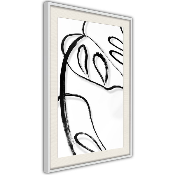 Poster 'Painted Monstera Leaf'