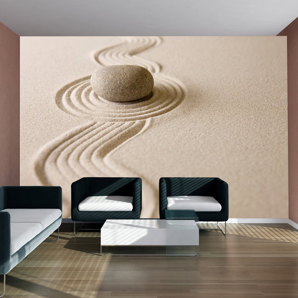 Papier peint 'Zen sand garden'