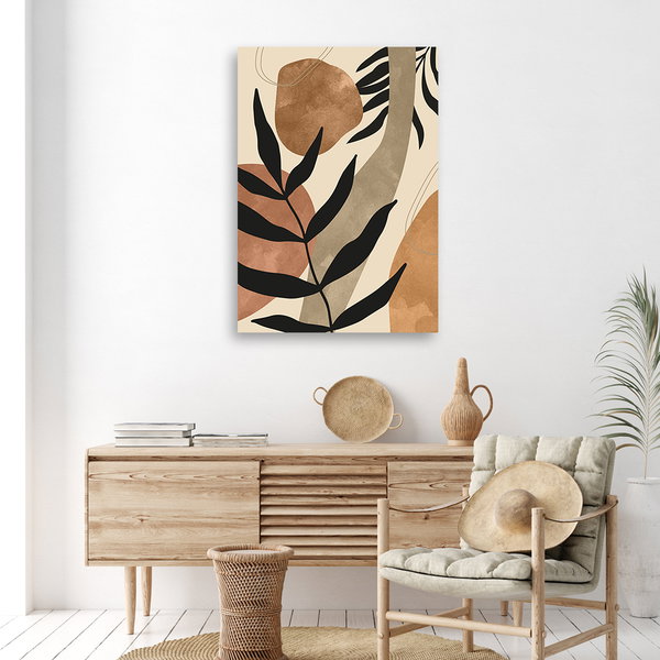 Kunstdruck auf Leinwand 'Botanical Leaf Pattern 2'