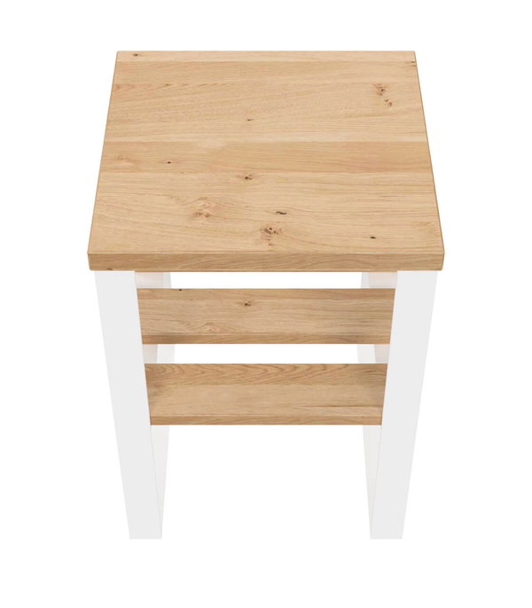 Zusammenspiel aus warmen Holz und kühlen Stahl