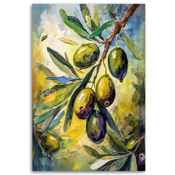 Kunstdruck auf Leinwand 'Olive Grove Serenity 1'