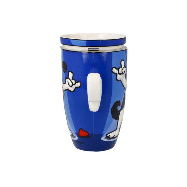 Goebel Teetasse mit Sieb und Deckel 'Rock On'
