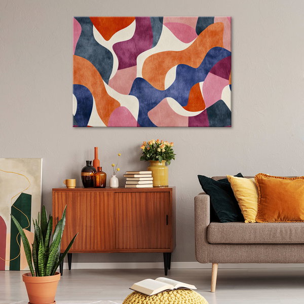 Kunstdruck auf Leinwand 'Colorful Symphony'