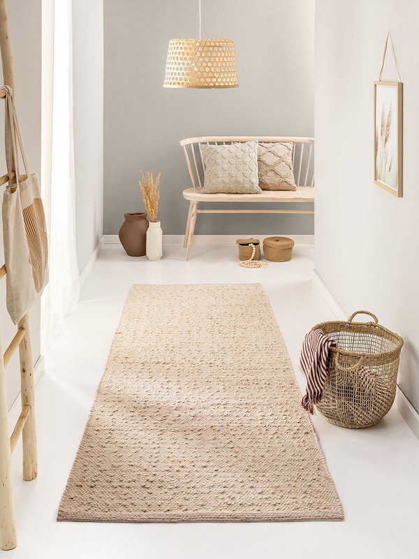 Design Wollteppich Lana Beige