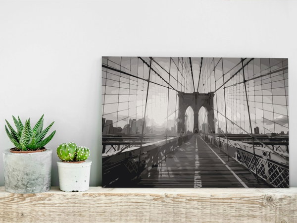 Malen nach Zahlen für Erwachsene 'New York Bridge'