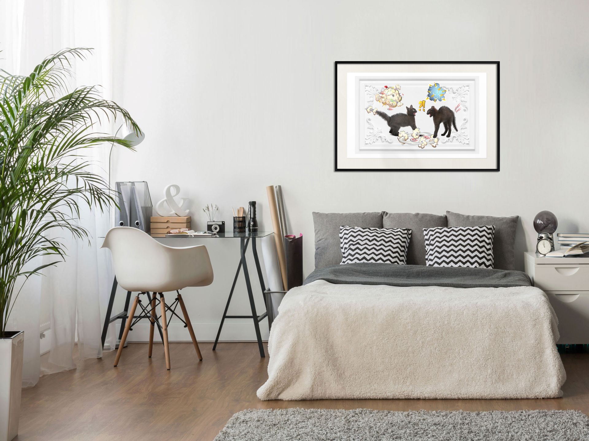 Poster 'Cat Quarrel'