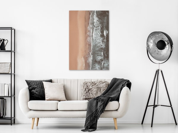 Kunstdruck auf Leinwand 'Shore Line Vertical'