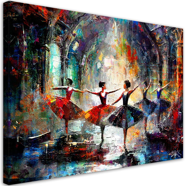 Kunstdruck auf Leinwand 'Dance of Vibrant Dreams 1'
