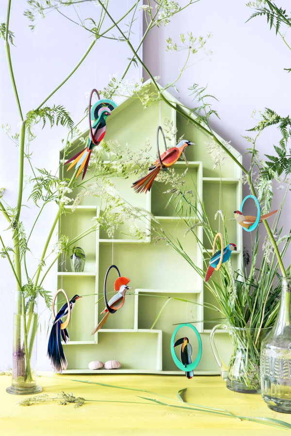 Hanging Decoration 'Green Frame Toucan'
