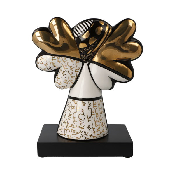 Porzellan Figur 'Golden Faith' von Romero Britto 10,5x23x18,5cm