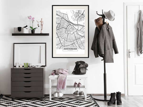 Poster 'City map: Amsterdam'