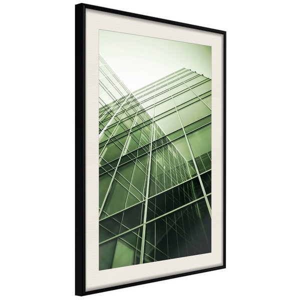 Poster 'Steel and Glass (Green)'
