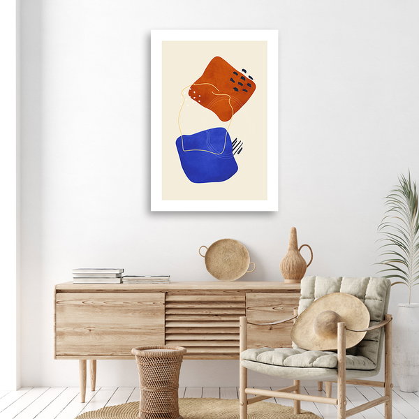 Kunstdruck auf Leinwand 'Colorful Geometric Abstract'