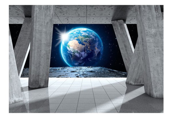 Selbstklebende Tapete 'View From the Moon'