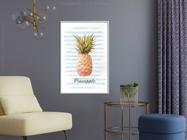 Plakat 'Pineapple and Stripes'