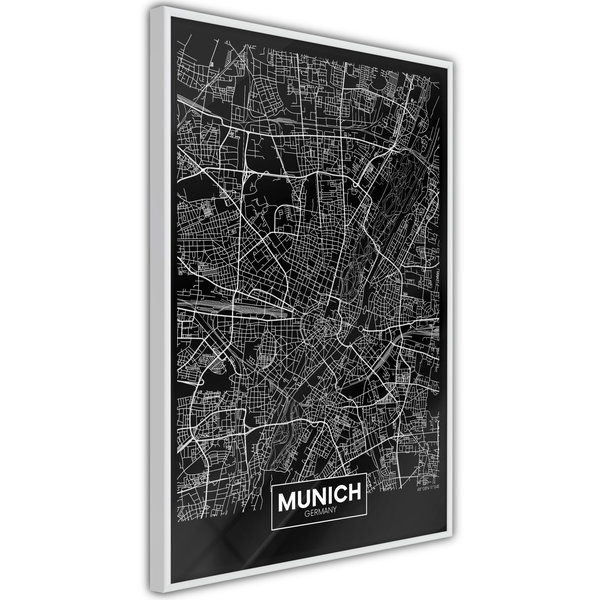 Poster 'City Map: Munich (Dark)'