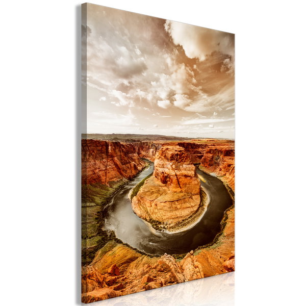 Kunstdruk op canvas 'Rustic Landscape Vertical'