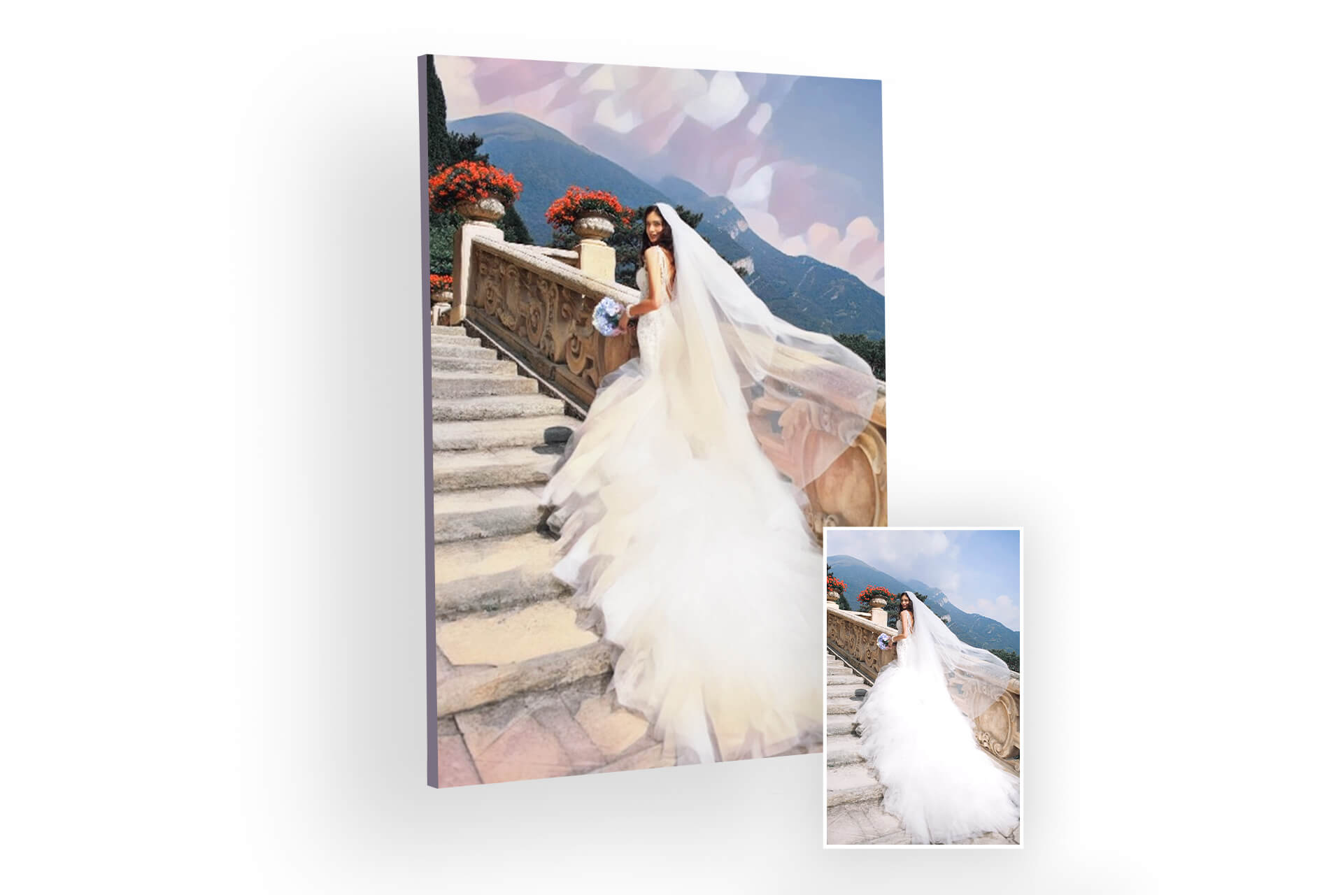  Hochzeitsbild nach Fotovorlage malen lassen 