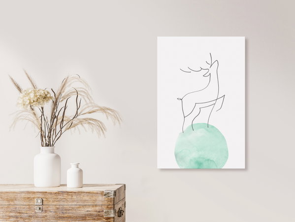 Kunstdruck auf Leinwand 'Courage Vertical'