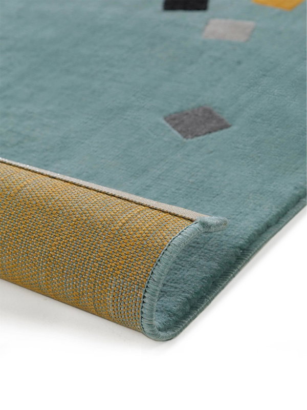 Design Kinderteppich Juno Türkis I