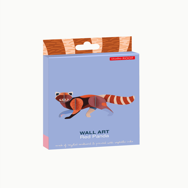 Wanddeko Papier 'Rubin-Panda-Spaziergang'