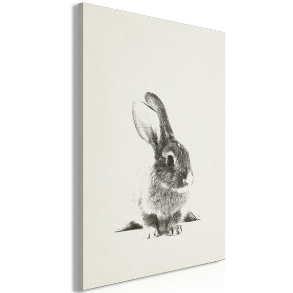 Art print on canvas 'Fluffy Bunny Vertical'