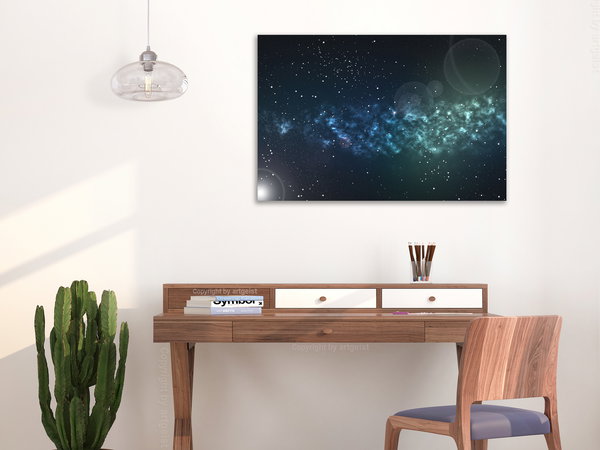 Kunstdruck auf Leinwand 'Space Wide'