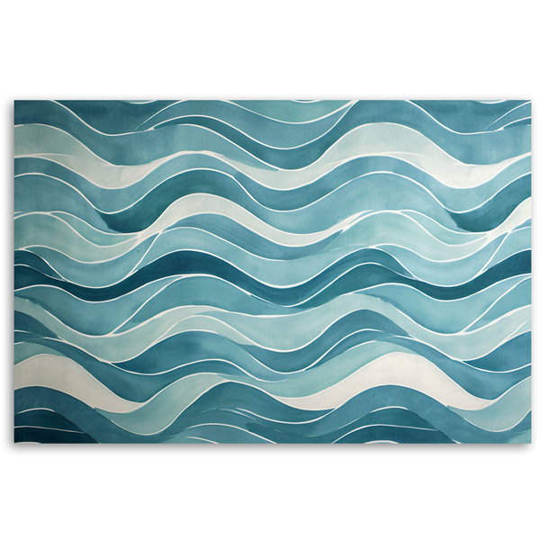 Kunstdruck auf Leinwand 'Oceanic Rhythm'