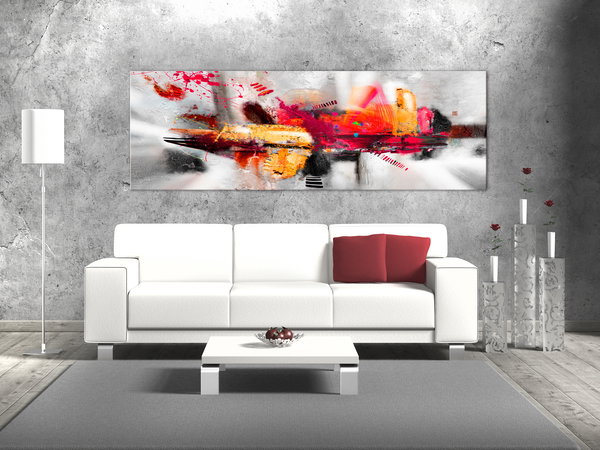 Kunstdruck auf Leinwand 'Colourful Installation Narrow'