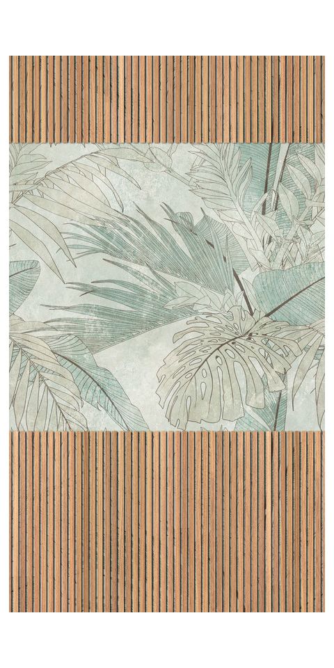 Behang 'Tropical Oasis' 159x280cm