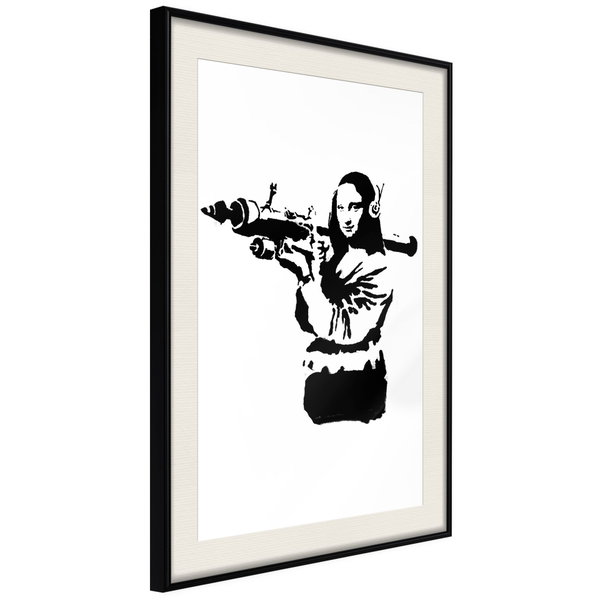 Plakat 'Banksy Mona Lisa with Rocket Launcher'