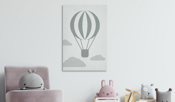 Kunstdruck auf Leinwand 'Balloon Travel Vertical'