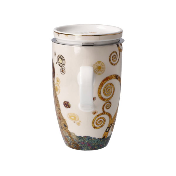 Goebel Teetasse mit Sieb und Deckel 'Der Kuss'