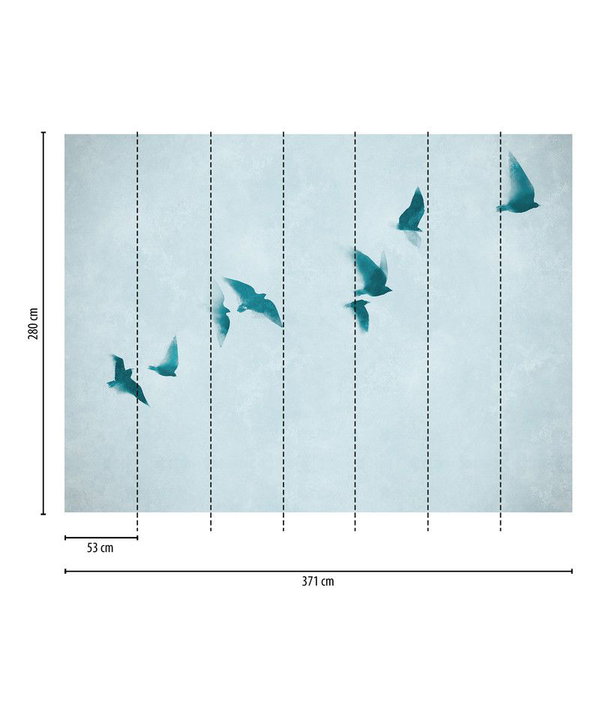 Tapete 'Skyward Flight' 371x280cm
