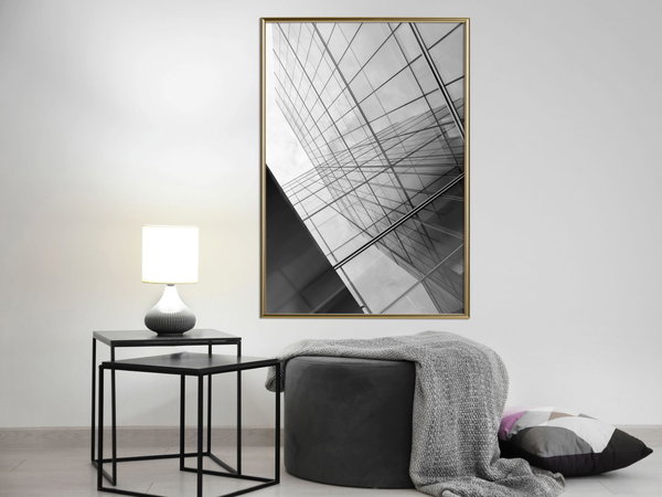 Poster 'Steel and Glass (Grey)'