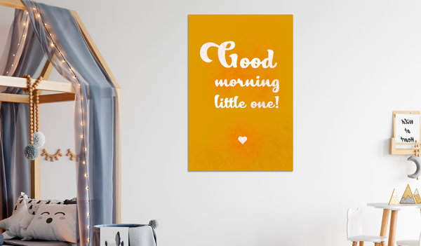 Kunstdruck auf Leinwand 'Good Morning Little One Vertical'