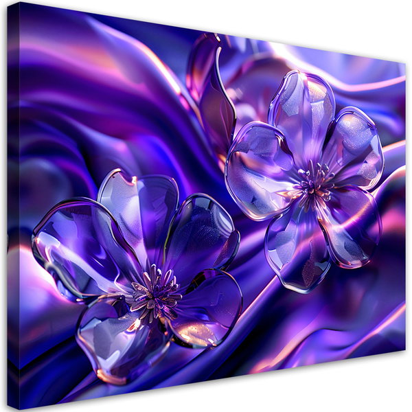 Kunstdruck auf Leinwand 'Amethyst Prism Blossoms'