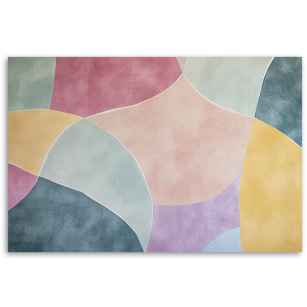 Kunstdruck auf Leinwand 'Pastel Harmony'
