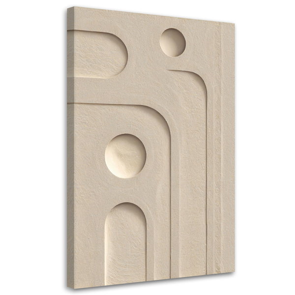 Kunstdruck auf Leinwand 'Minimalist Curves'