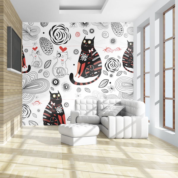 Wallpaper 'Cats in love'
